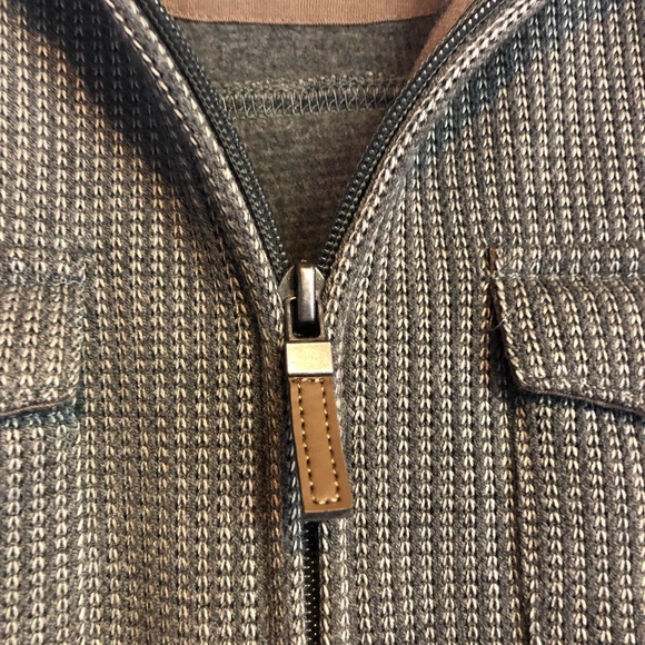 Tasso Elba sz s Gray full zip gray utility vest - Picture 2 of 7